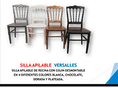 Silla Apilable Versalles - Pangea Muebles